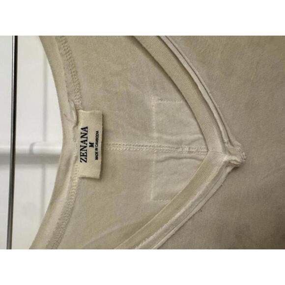 Zenana bone colored oversized tank top size M - Picture 3 of 4